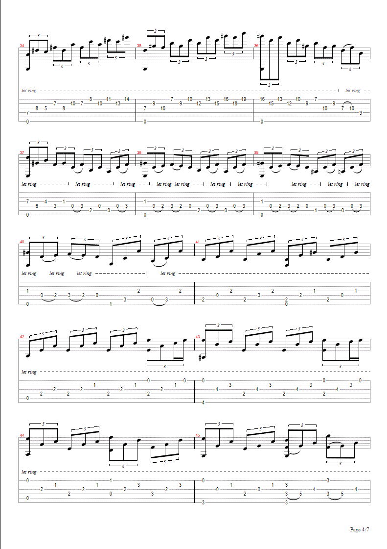 Лунная соната Moonlight sonata скачать ноты дя гитары