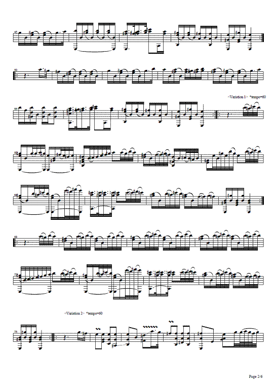 sor, fernando - variations from the magic flute - page 2