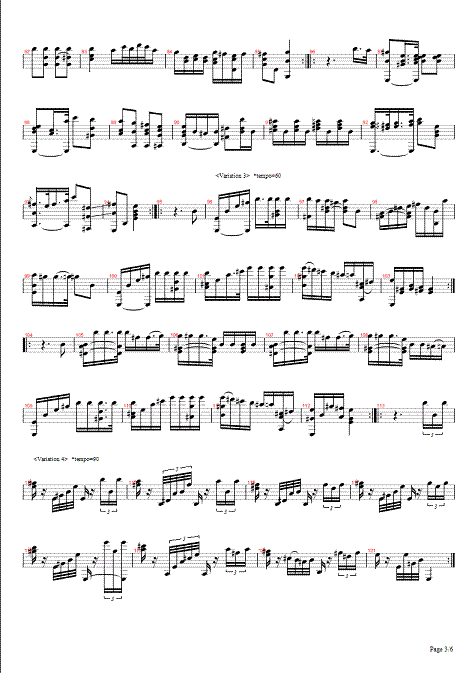 sor, fernando - variations from the magic flute - page 3