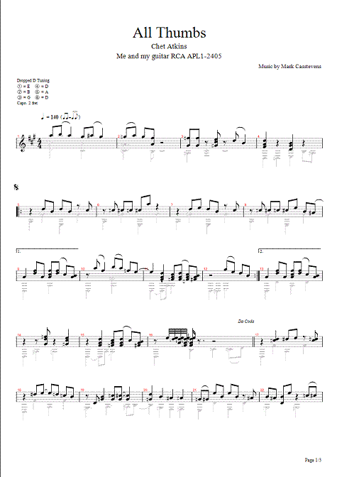 chet atkins all thumbs - page 1