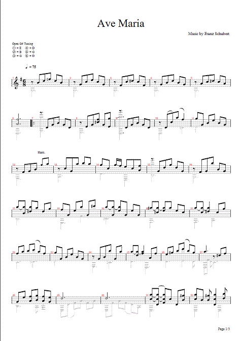 chet atkins ave maria - page 1