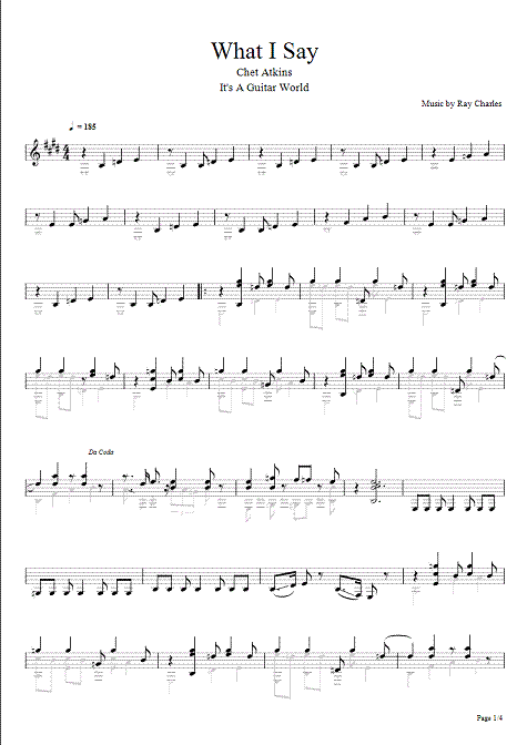 chet atkins what i say - page 1