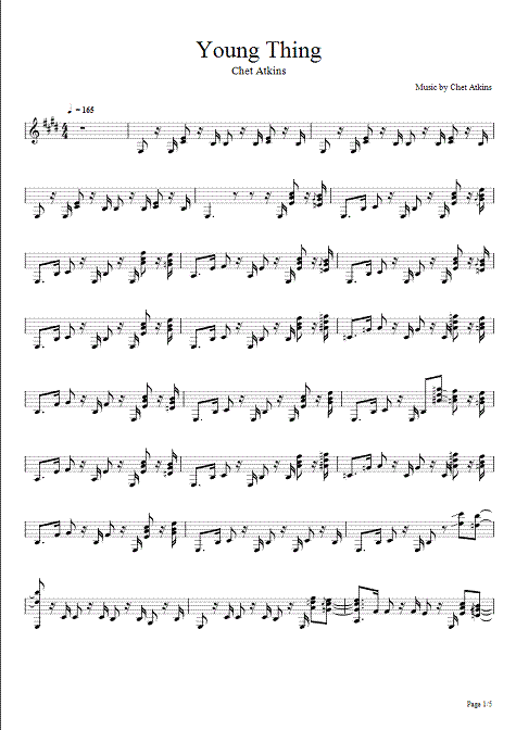 chet atkins young thing - page 1